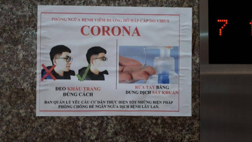 Dân chung cư chủ động phòng, chống virus Corona