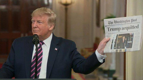 Ông Trump trút hết ân oán sau phiên tòa luận tội