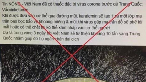 Xử lý đối tượng tung tin dùng ma túy để điều trị 2019-nCoV