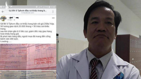 NÓNG: Công an vào cuộc vụ Giám đốc BV Gò Vấp bị tố trục lợi khẩu trang