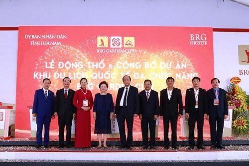 Tập đoàn BRG động thổ và công bố dự án Khu du lịch quốc tế đa chức năng tại Hà Nam