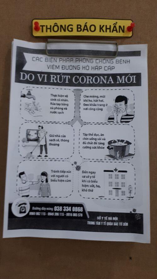 Dân chung cư chủ động phòng, chống virus Corona