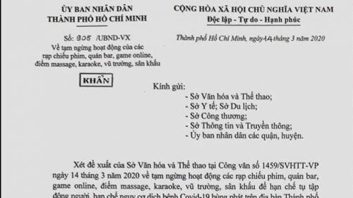 Vũ trường, quán bar… tạm đóng cửa đến hết tháng 3