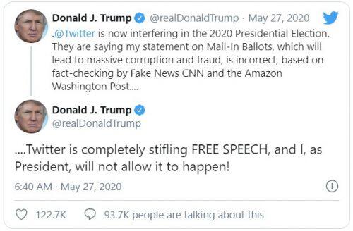 Vì sao ông Trump bị Twitter dán nhãn "gây hiểu lầm" trên tweet?