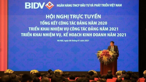 Lãi trước thuế năm 2020 của BIDV giảm 14%