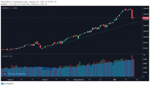 Vnindex đã tạo đáy 1100 điểm và sẽ tiến đến chân trời xa hơn là 1350 điểm ngay trong 6 tháng đầu năm 2021