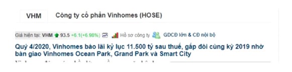 Giải mã bí mật cổ phiếu VHM