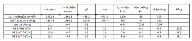 GVR Q1/2021: Mảng cao su hồi sinh, lợi nhuận tăng mạnh trong các quý tới