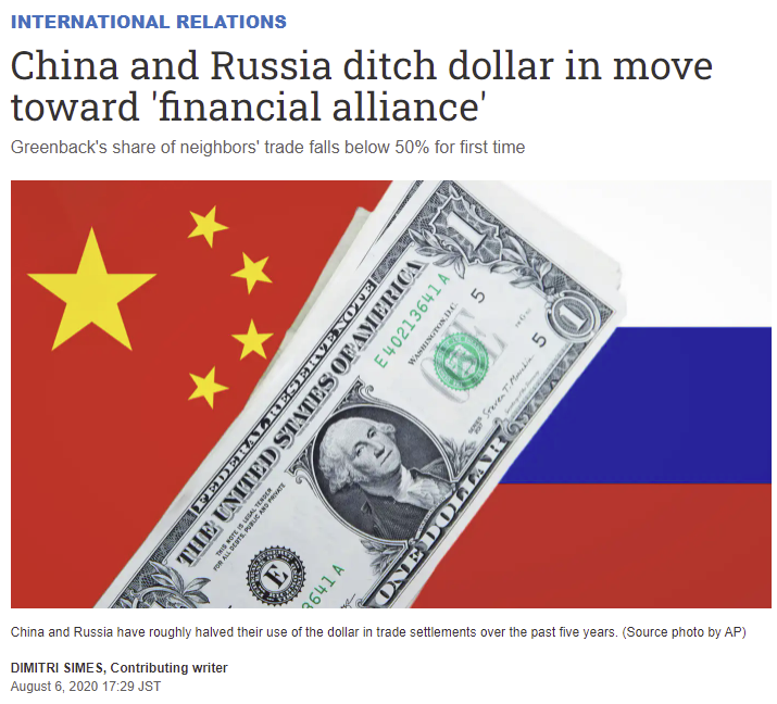 Nga và Trung Quốc có thể thách thức tình trạng dự trữ đồng đô la?