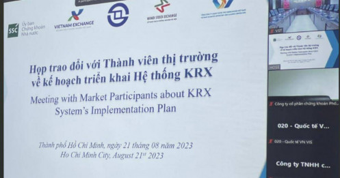 Dự kiến cuối năm nay sẽ vận hành hệ thống KRX