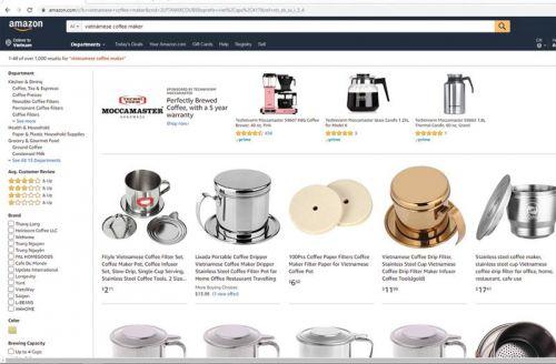 Amazon (Mỹ) đã thí điểm chọn 100 doanh nghiệp Việt để đưa vào hệ thống bán lẻ trực tuyến của mình. Ảnh: Đức Thanh