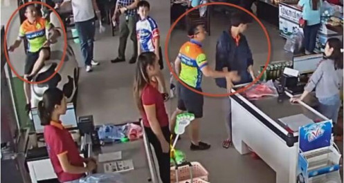 Cho xuất ngũ cán bộ công an ném xúc xích, đánh người bán hàng