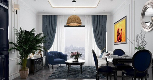 Đầu tư 214 triệu đồng cho nội thất căn hộ phong cách tân cổ điển đầy quyến rũ