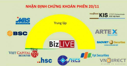 Nhận định chứng khoán 20/11: Vẫn chưa xác nhận tạo đáy