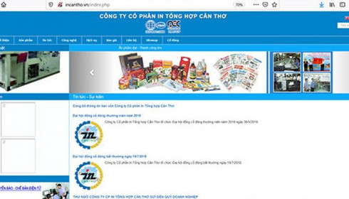 Một cá nhân đã chi gần 211 tỷ sở hữu 97,33% vốn tại Công ty In Tổng hợp Cần Thơ