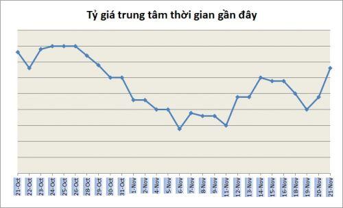 Tỷ giá ngày 21/11: Đảo chiều giảm nhẹ