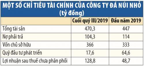 Chia cổ tức cao, Đá Núi Nhỏ “ăn” gần hết của để dành