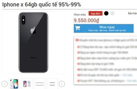 iPhone X giá hơn 9 triệu đồng ồ ạt về Việt Nam gây sốt mạnh
