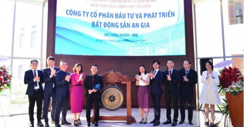 Cổ phiếu bất động sản An Gia (AGG) tăng trần phiên chào sàn