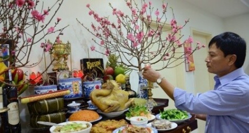Cách làm mâm cỗ cúng Giao thừa trong nhà và ngoài trời