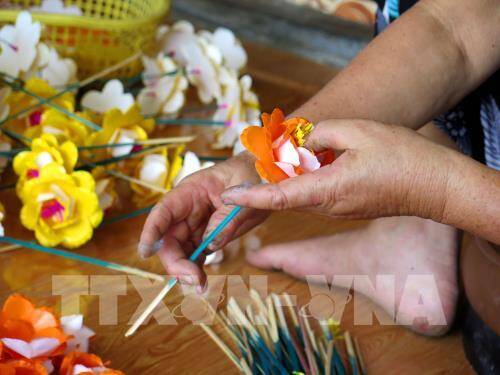 Làng hoa giấy Thanh Tiên: Tô điểm mùa Xuân xứ Huế
