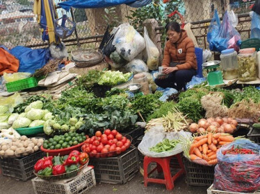 Mùng 4 Tết: Rau xanh, thủy hải sản tại Hà Nội tăng giá mạnh