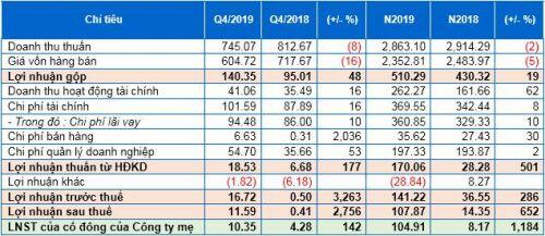 DLG: Lãi ròng quý 4/2019 hơn 10 tỷ đồng, gấp 2.5 lần so với cùng kỳ