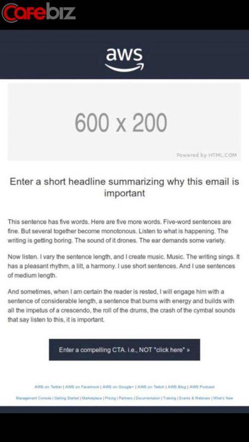Nhân viên Amazon vừa lỡ tay làm rò rỉ template email marketing gửi cho khách hàng: Ai làm sales hay marketing đều nên đọc ngay để học hỏi!