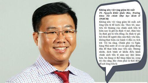 Chưa phải thời điểm giảm lãi suất, bơm tiền kích cầu