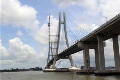Thi công cầu Mỹ Thuận 2 vượt sông Tiền từ ngày 27/2