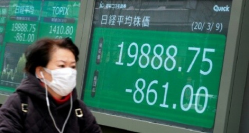 Nhà đầu tư “né” cú sốc Covid-19, giá dầu và chứng khoán châu Á rủ nhau lao dốc