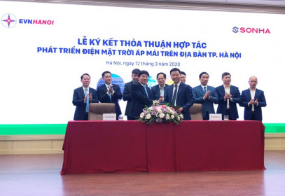 Sơn Hà và EVN Hà Nội hợp tác phát triển điện mặt trời áp mái