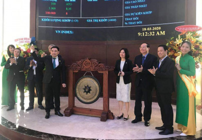 Cổ phiếu ABS kịch trần trong phiên chào sàn