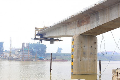 Dự án vành đai 4 qua Bắc Giang: Vượt khó khăn, tăng tốc về đích