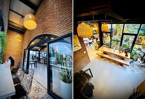 Ngôi nhà kết hợp quán cafe đẹp lạ nhờ nghệ thuật xếp gạch gây mê