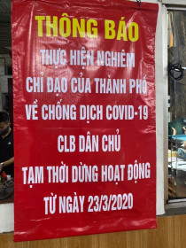 Hà Nội: Đóng cửa các hoạt động tập trung đông người
