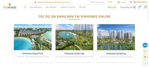 Vinhomes ra mắt sàn giao dịch bất động sản trực tuyến