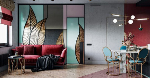 Ngôi nhà mang phong cách Art Deco rực rỡ sắc màu