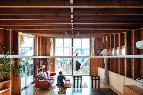 Ngôi nhà có gác lửng hình elip đẹp, độc, lạ