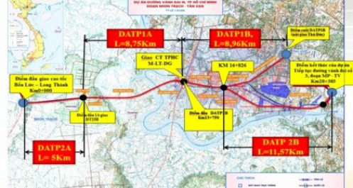 Đề xuất đầu tư 6.660 tỷ đồng xây 16 km đường vành đai 3 Tp.HCM đoạn đoạn Tân Vạn – Nhơn Trạch