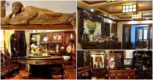 8X Hà Nội biến chung cư cũ 350m² thành “dinh thự” khủng, riêng bàn ăn đã 6 tỷ đồng