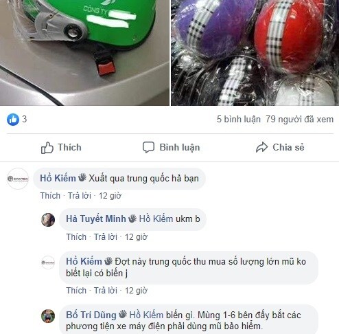 Thương lái Trung Quốc gom mũ bảo hiểm: Doanh nghiệp cần thận trọng với đơn hàng ‘khủng’