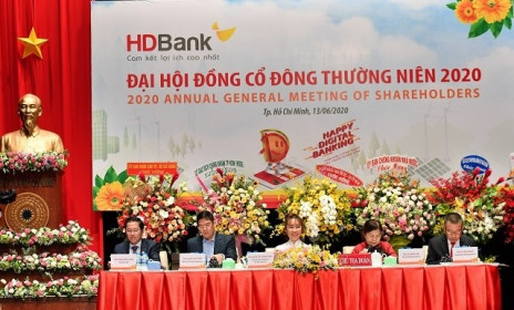 ĐHĐCĐ HDBank: Tăng trưởng bền vững, chuyển đổi số, chất lượng tài sản, an toàn hoạt động