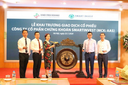 Chứng khoán SmartInvest (AAS) tăng kịch trần trong phiên giao dịch đầu tiên