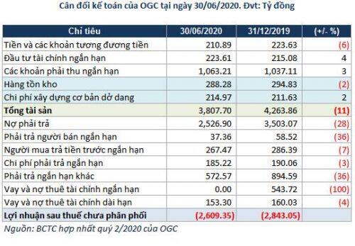 Thoái vốn tại hai đơn vị âm vốn chủ sở hữu, OGC có 156 tỷ đồng lãi ròng 6 tháng đầu năm