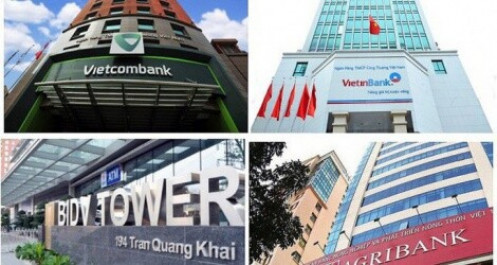 Big 4 ngân hàng báo lợi nhuận khủng, cổ phiếu tăng mạnh