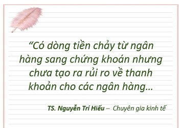 ‘Có sự dịch chuyển tiền từ ngân hàng sang chứng khoán nhưng chưa tạo rủi ro thanh khoản’