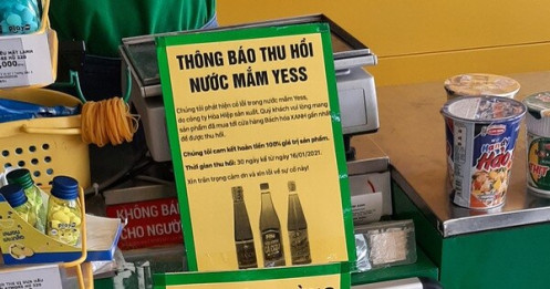 Nước mắm Yess của công ty Hoà Hiệp bị thu hồi do ‘lỗi trong nước mắm’?