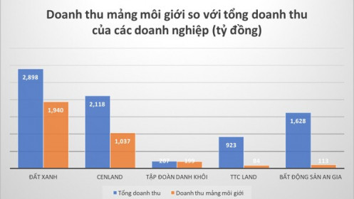 Những "ông trùm" môi giới bất động sản thu về bao nhiêu tiền từ mảng kinh doanh cốt lõi?