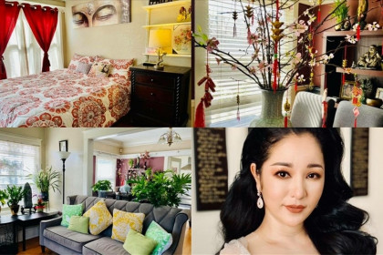Biệt thự có 112 ô cửa của Thúy Nga ở Mỹ "khoác áo mới" trong dịp Tết